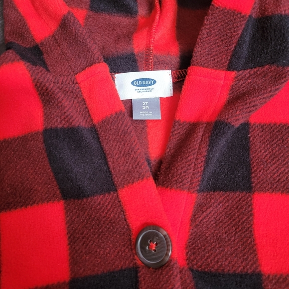 Old Navy Checkered Poncho - Picture 3 of 5
